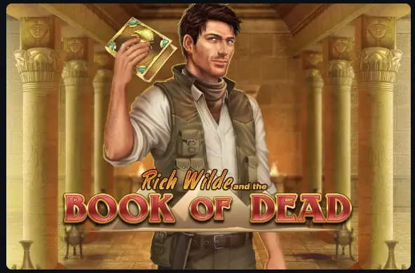 Book of Dead slot cover verified in the Magic Red Casino lobby